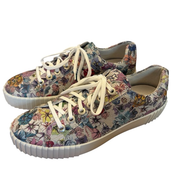 Romika Shoes - Romika suede floral sneakers boho rubber low platform NEW by Josef Seibel comfy